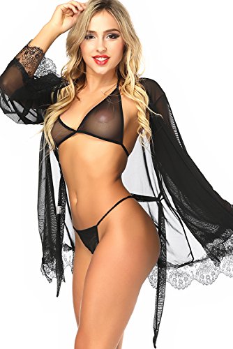 Mesh Nightgown set