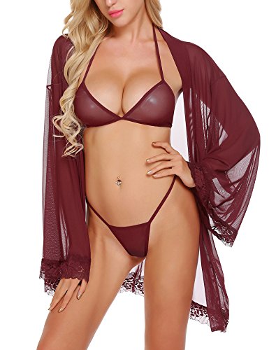 Mesh Nightgown set