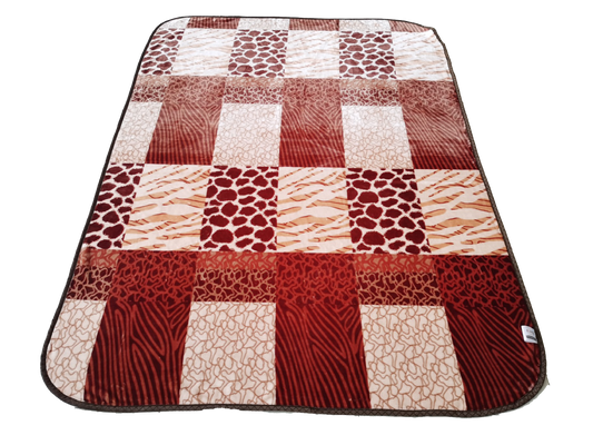 Abstract Printed AC Throw Blanket