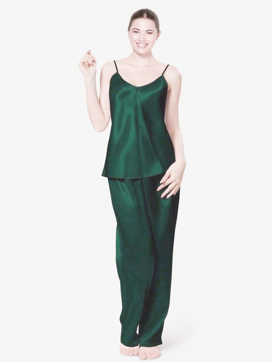 Spice Ceder Strap Jumpsuit Dark Green