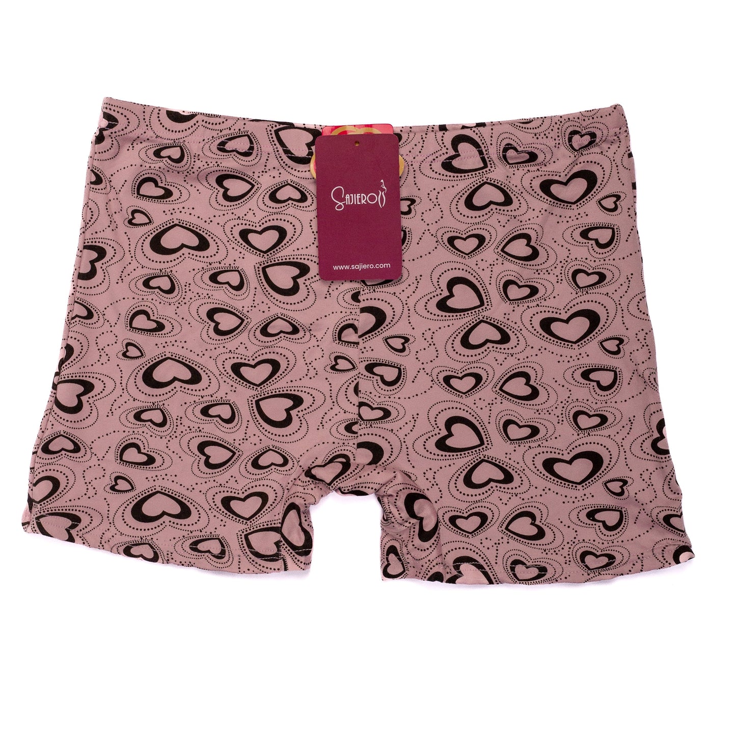 Heart Printed Cotton Boxer Panty