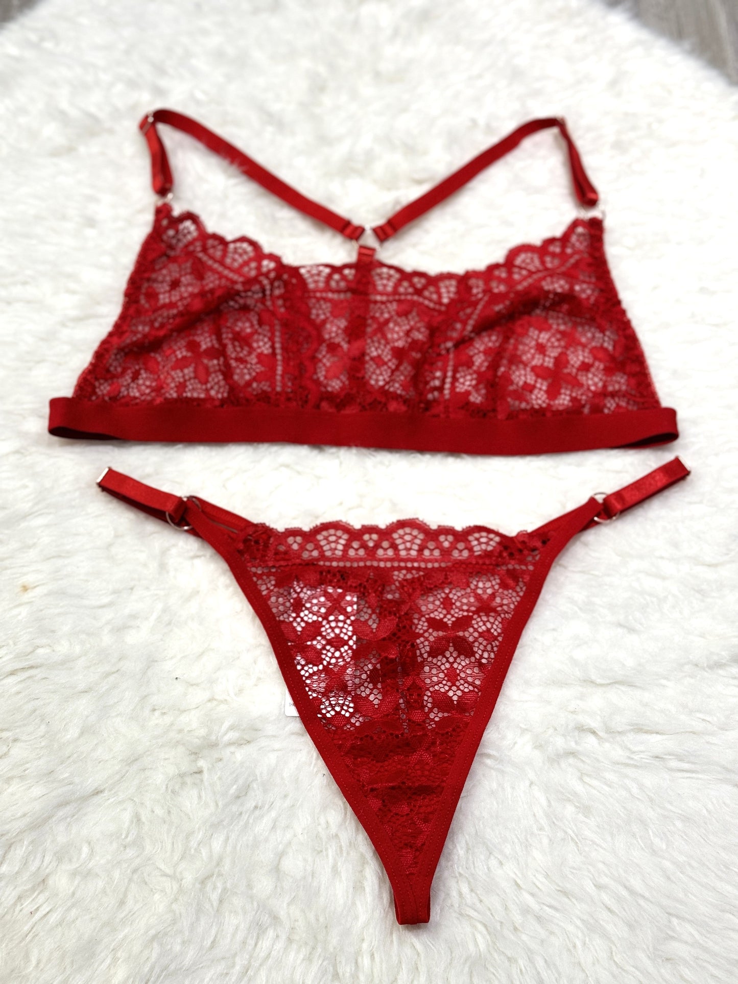 Temple Flowers Embroidery Bikini