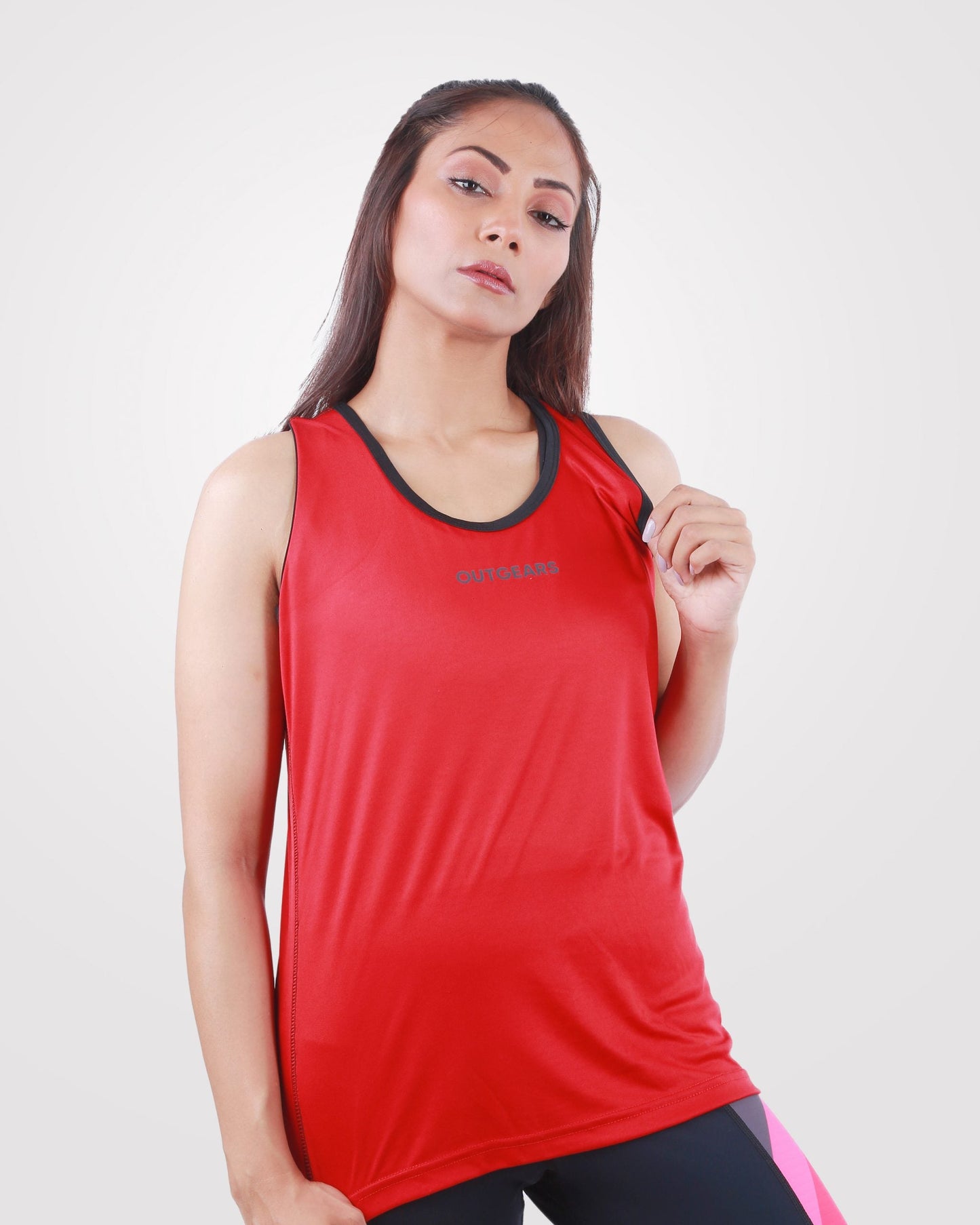 Women’s Tank Top Red Drifit - outgearsfitness