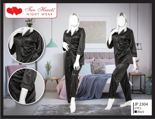 Wick 2 Piece Silk Night suit