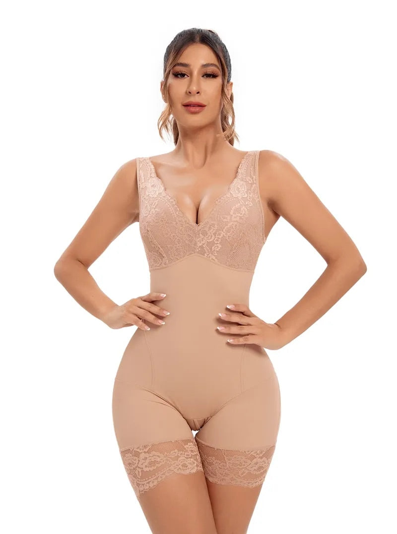 Full Body Deep V Neck Body Shaper