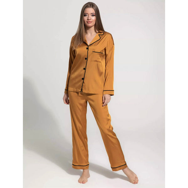 Galaxy Pajama Suit Camel Brown