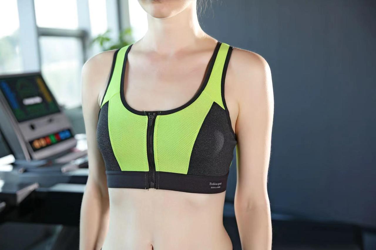 Ricky Zipper Pushup Sports Bra