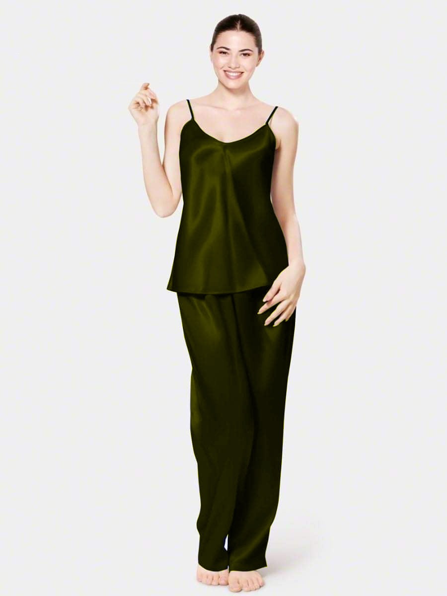 Spice Ceder Strap Jumpsuit Olive Green