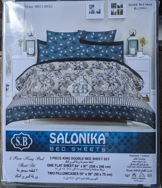 Salonika King Size Bed Sheet